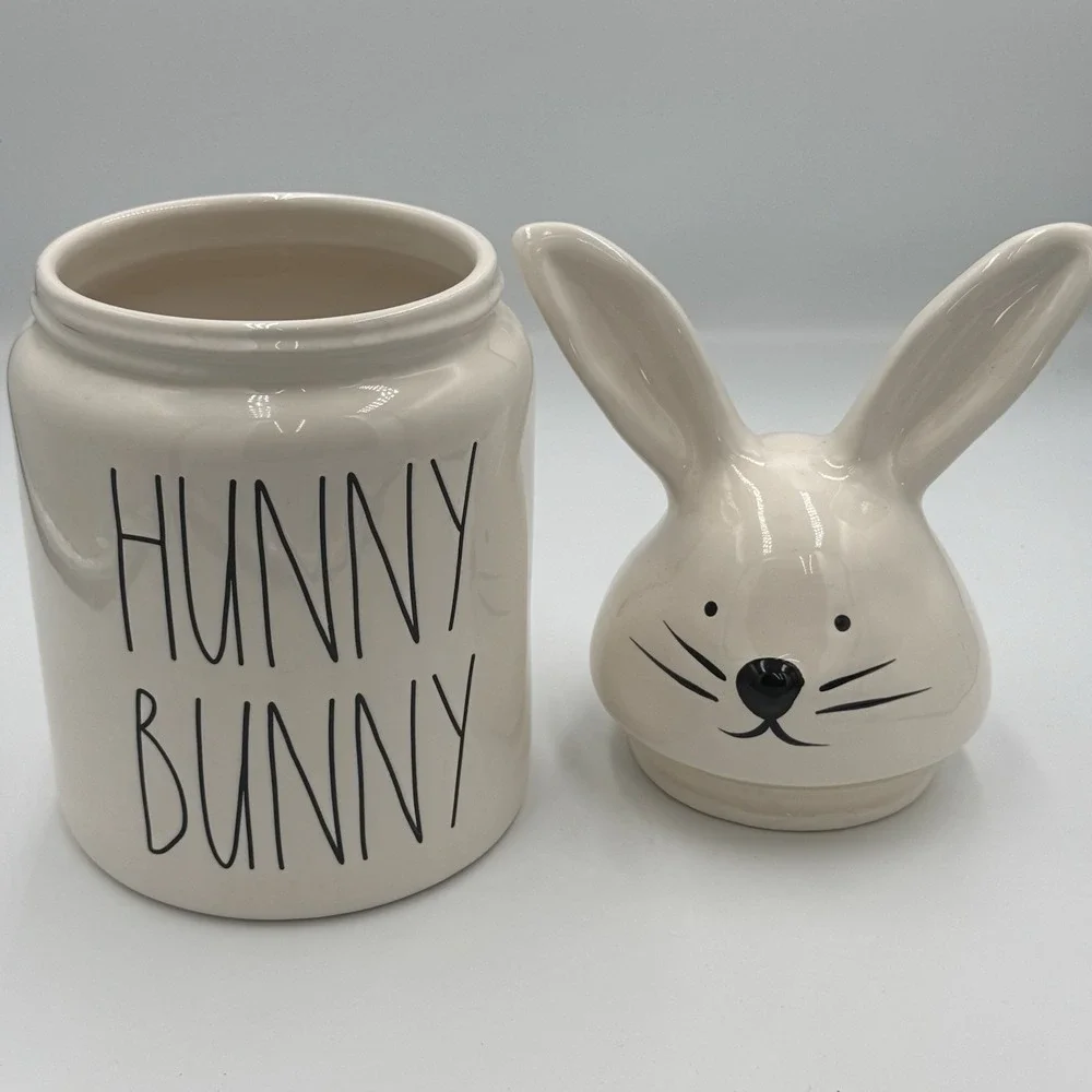 Rae Dunn‎ Artisan Collection By Magenta HUNNY BUNNY Rabbit Head Cookie Jar New